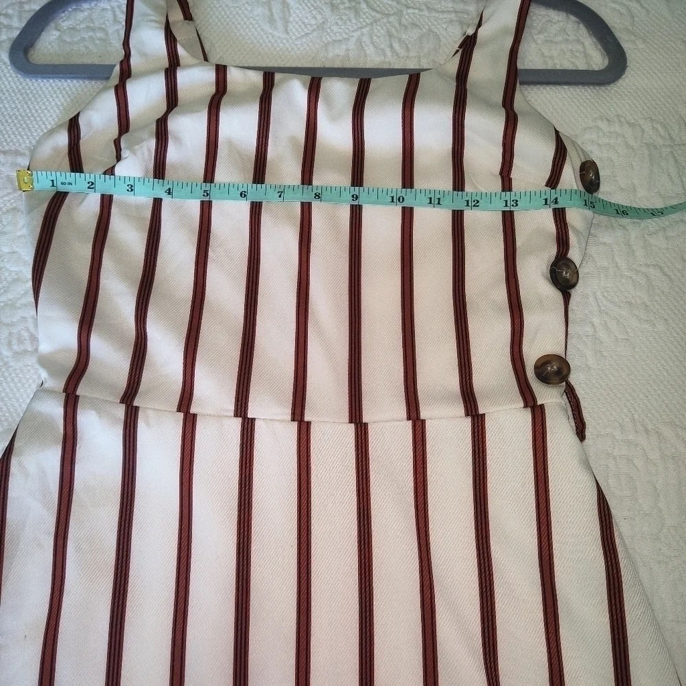 Papaya maxi dress with vertical brown lines size S - Picture 7 of 9